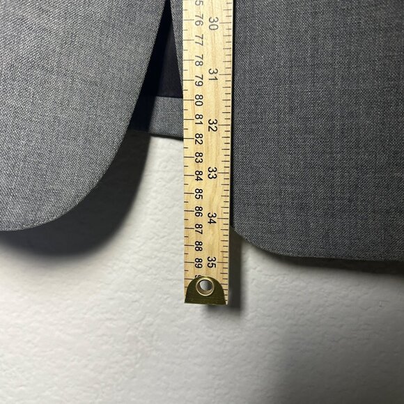 VTG Cricketeer Jacker Blazer Sports Coat Grey Plaid Mens 42R Formal Classic 90s - Picture 9 of 16